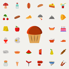 cup cake icon. Resturant icons universal set for web and mobile