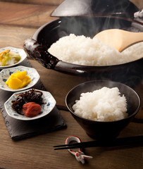 ごはん　土鍋　土鍋ご飯
