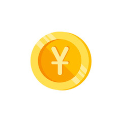 Yuan, coin, money color icon. Element of color finance signs. Premium quality graphic design icon. Signs and symbols collection icon for websites, web design