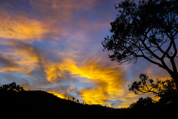 Enjoying a great sunrise during a camping trip in São Thomé das Letras, Minas Gerais, Brazil