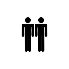 people, two, friends icon. Element of a group of people icon. Premium quality graphic design icon. Signs and symbols collection icon for websites, web design