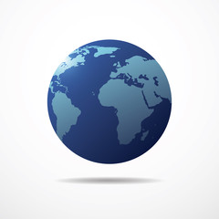 Global network connection. World map point and line composition concept of global business. Vector Illustration