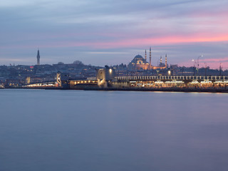 Obraz na płótnie Canvas Istanbul bosphorus, golden horn and galata bridge