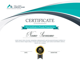 Vector certificate template