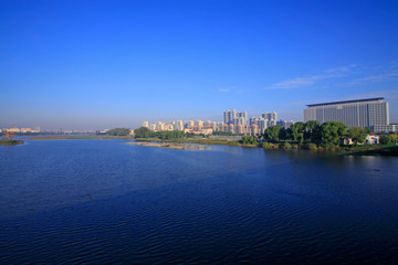 Obraz premium city architectural scenery