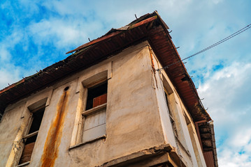 very old and abandoned house