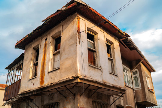 very old and abandoned house