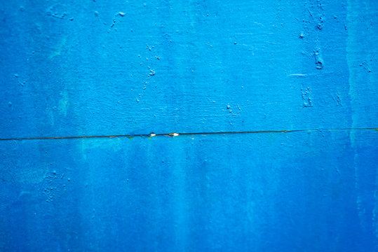 Old blue iron wall texture  blue iron wall pattern  old gunge blue iron background