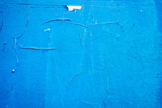 Old blue iron wall texture  blue iron wall pattern  old gunge blue iron background