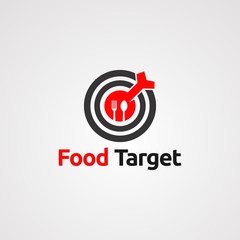 food target logo vector, icon, element, and template
