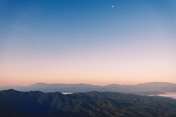 landscape Mountains Beautiful light in the morning