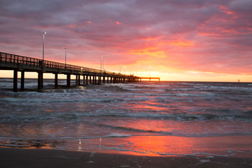Obraz premium Bob Hall Pier, Padre Balli Park, Corpus Christi, Texas