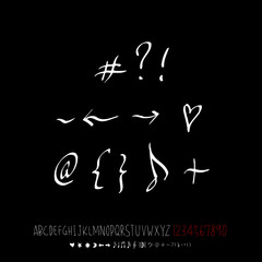 벡터 문자 / 손으로 쓴 글씨체