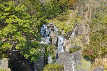 Japanese natural waterfall