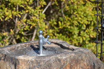 Water supply point of the park