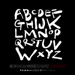 벡터 문자 / 손으로 쓴 글씨체