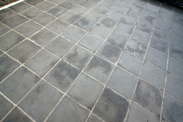 Brick on the ground