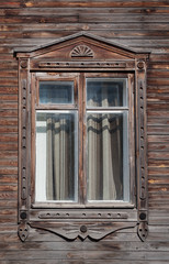 Old wooden window