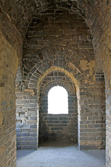 Fototapeta premium ancient China Great Wall internal structure building scenery