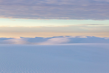 Fototapeta na wymiar Early morning in White Sands National Monument, New Mexico