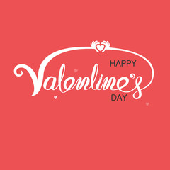 Fototapeta premium Red heart & hand embrace.Valentines romantic greeting card logo.Love Retro vintage logo style.Love and Heart Care icon.Happy Valentines Day Typography Poster.Handwritten Calligraphy Text.Vector