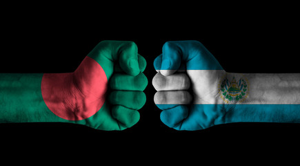 Fototapeta premium Bangladesh vs El salvador