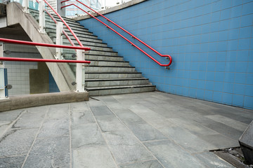 staircase outside an building