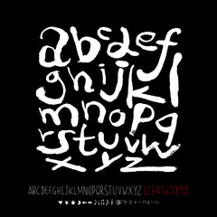 벡터 문자 / 손으로 쓴 글씨체