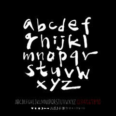 벡터 문자 / 손으로 쓴 글씨체