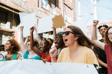Feminists fighting for women's rights