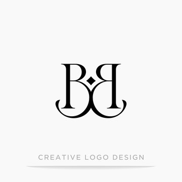 letter BB luxury vintage logo  design template vector illustration.