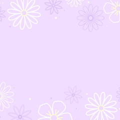 Purple floral pattern illustration