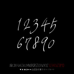 벡터 문자 / 손으로 쓴 글씨체