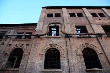 Abandoned factory buildings