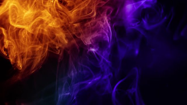 Blue and red artistic smoke abstract wallpaper