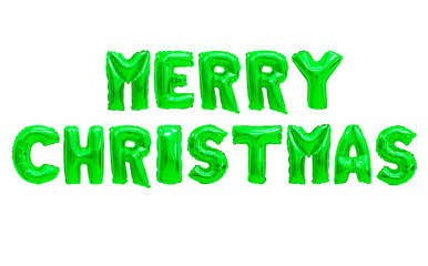 Fototapeta premium Merry christmas color green