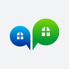 Home Chat icon logo