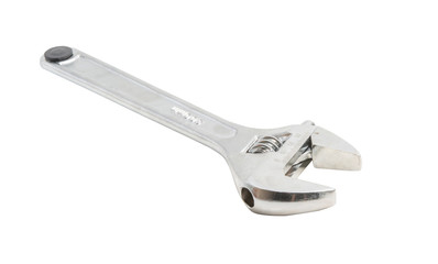 adjustable wrench isolated