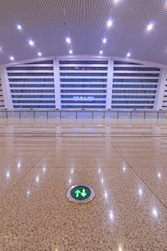 Railway station waiting hall fornix