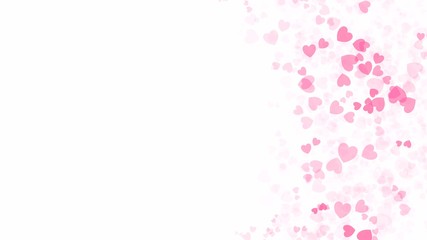 Pink heart  background with copy space in Valentine's Day , illustration