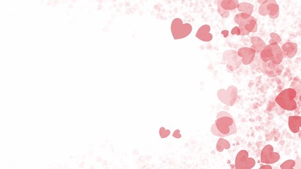 Fototapeta na wymiar Pink heart background with copy space in Valentine's Day , illustration