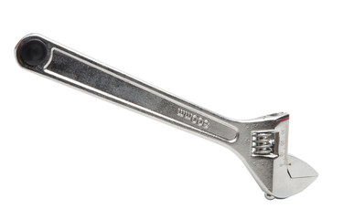adjustable wrench isolated