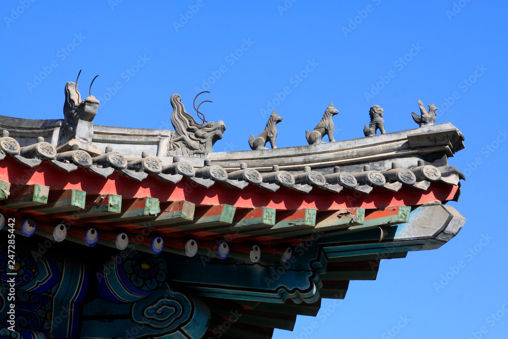 Wall mural china traditional building eaves