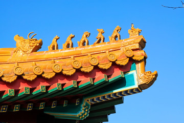 Fototapeta na wymiar China traditional building eaves