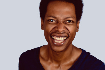 Portrait of Afro American man