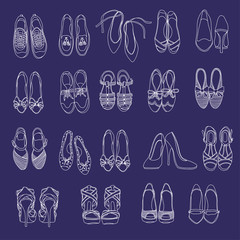 Lady's shoes illustration,