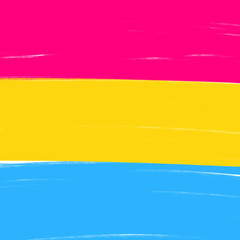 Pansexual movement lgbt symbol color flag. Sexual minorities, gays and lesbians