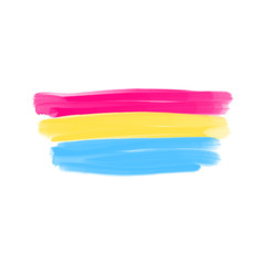 Pansexual movement lgbt symbol color flag. Sexual minorities, gays and lesbians