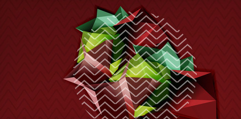 Triangular low poly background design