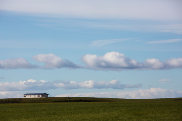 Obraz na płótnie Canvas landscape with clouds and blue sky